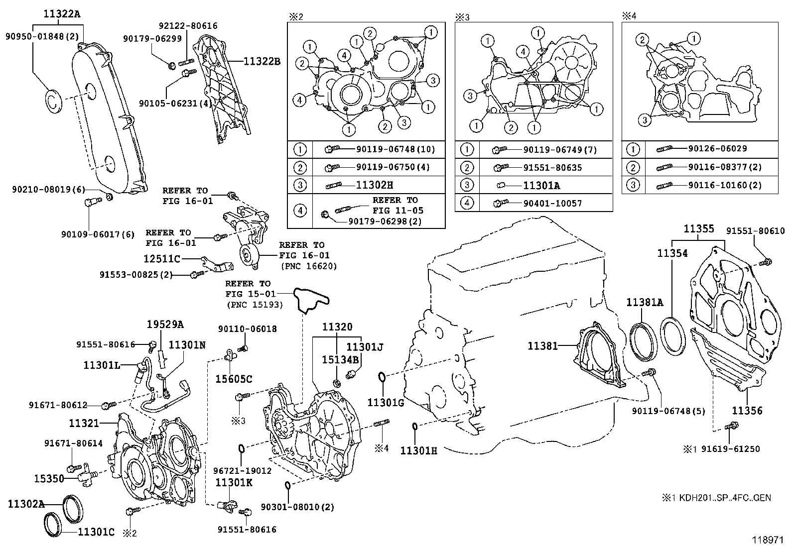  HIACE |  TIMING GEAR COVER REAR END PLATE