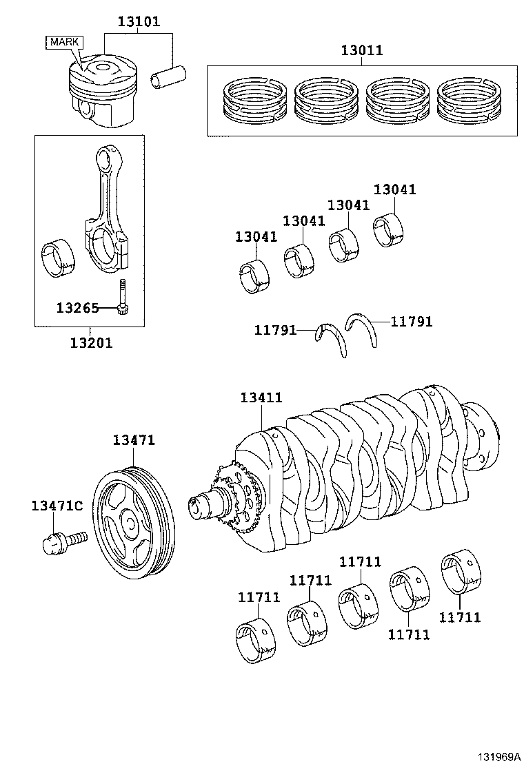  YARIS |  CRANKSHAFT PISTON