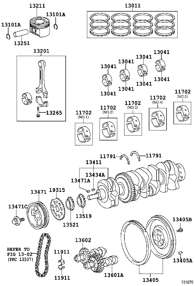  PREVIA |  CRANKSHAFT PISTON