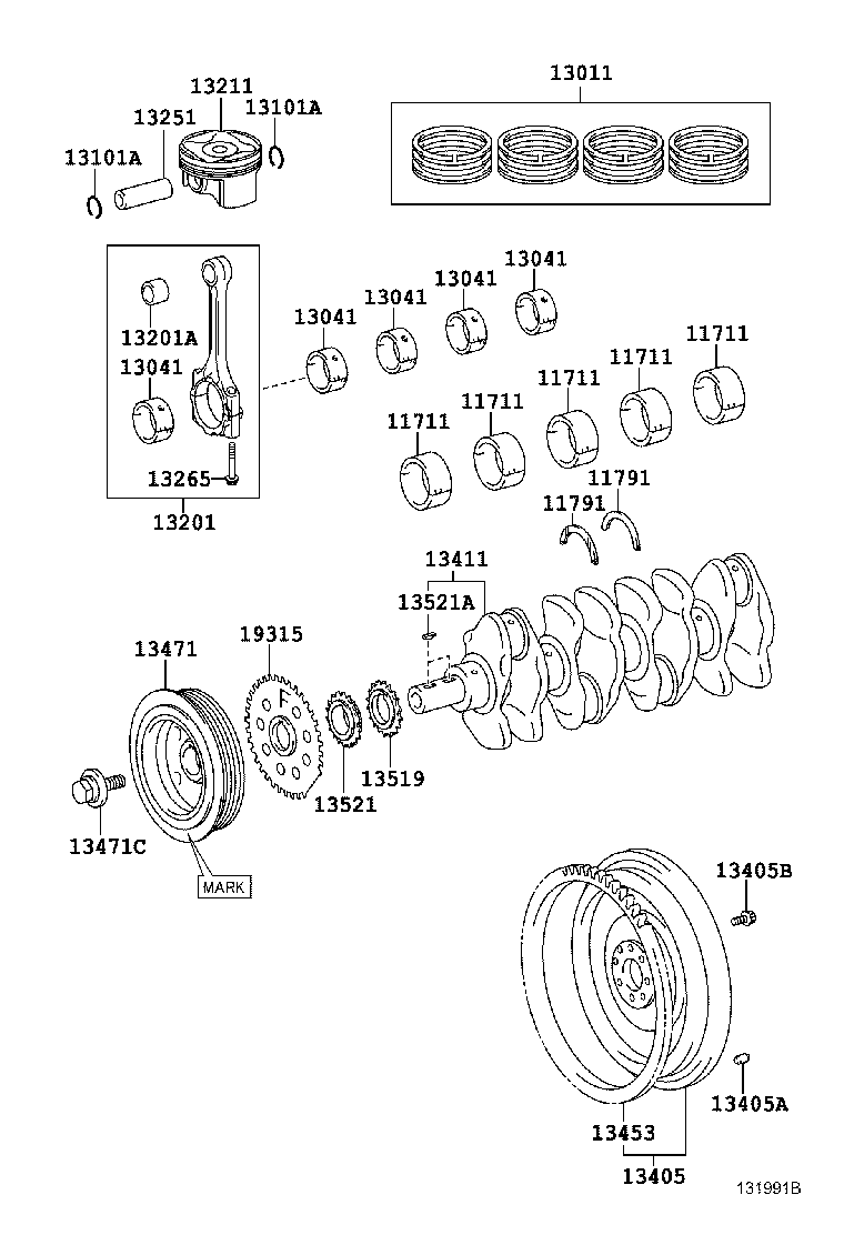  RAV4 CHINA |  CRANKSHAFT PISTON