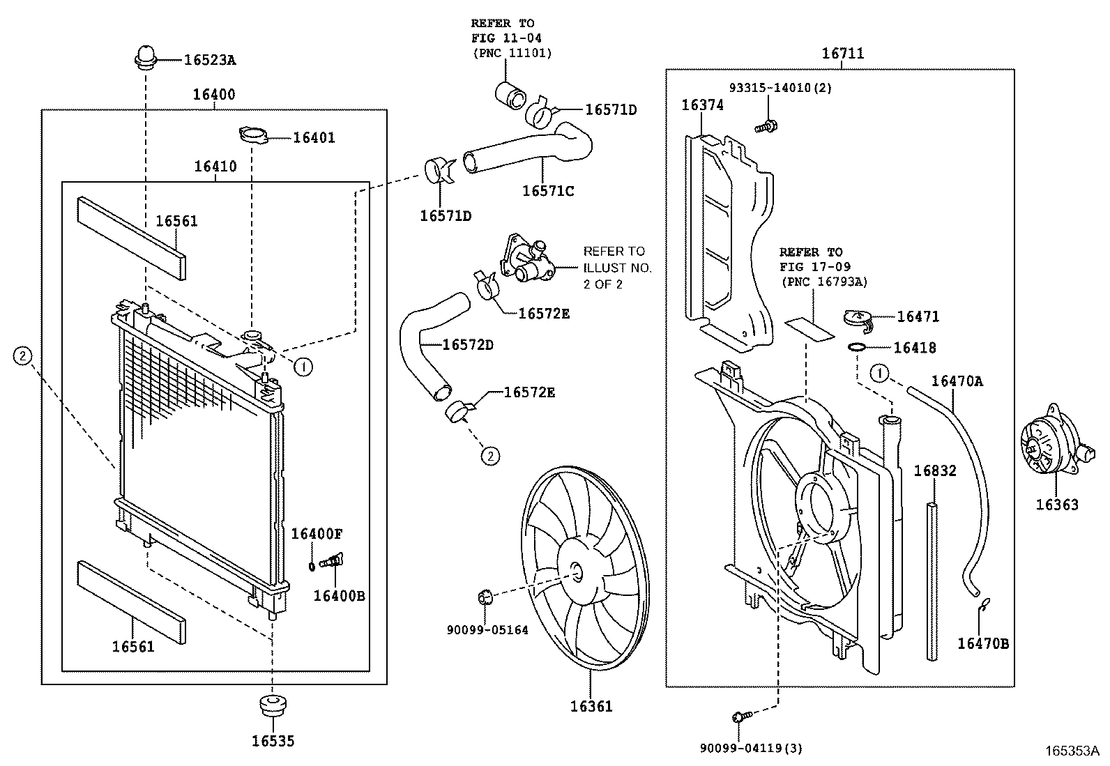  YARIS |  RADIATOR WATER OUTLET