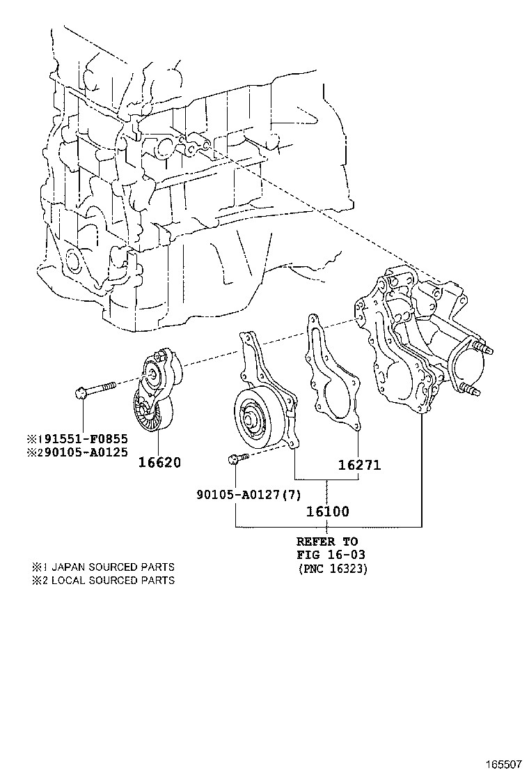  HIGHLANDER KLUGER |  WATER PUMP