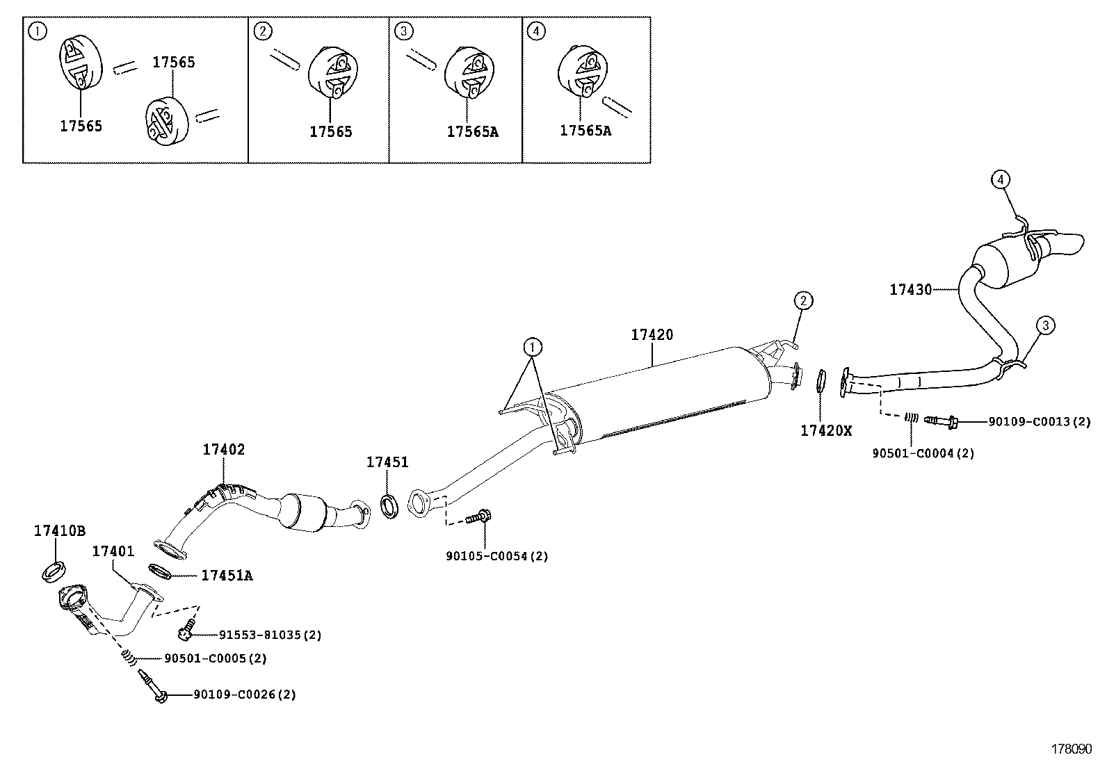  RAV4 CHINA |  EXHAUST PIPE