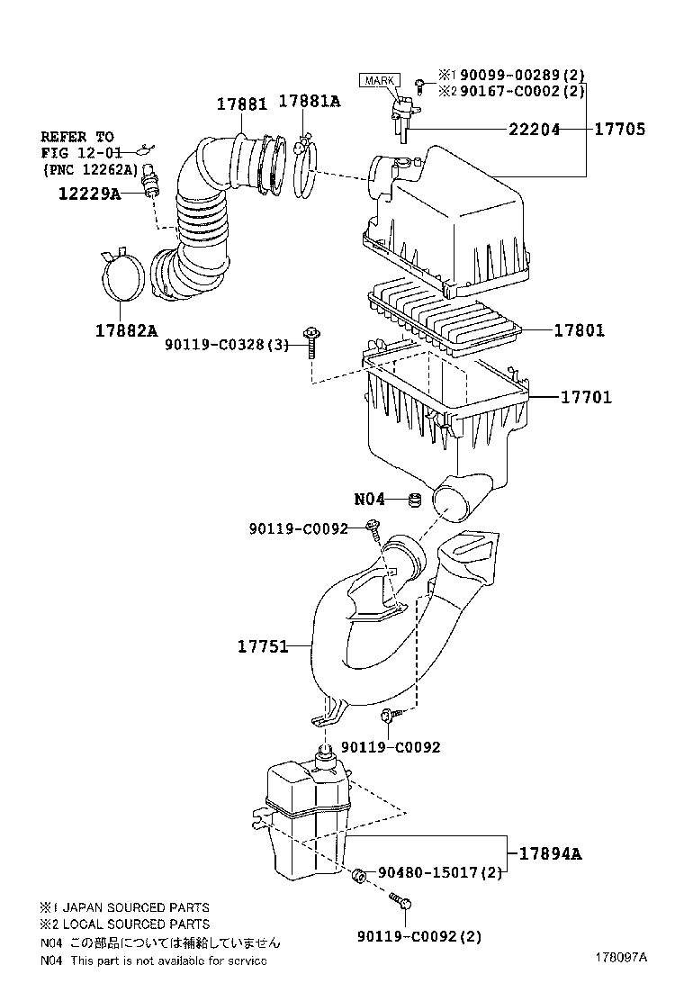  RAV4 CHINA |  AIR CLEANER