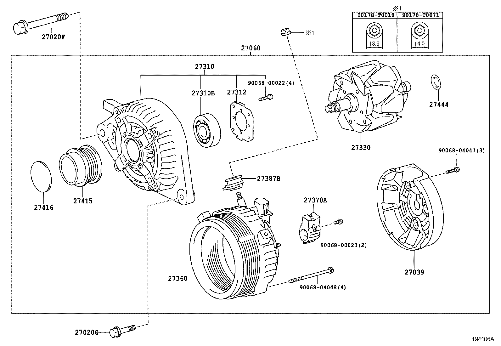 YARIS |  ALTERNATOR