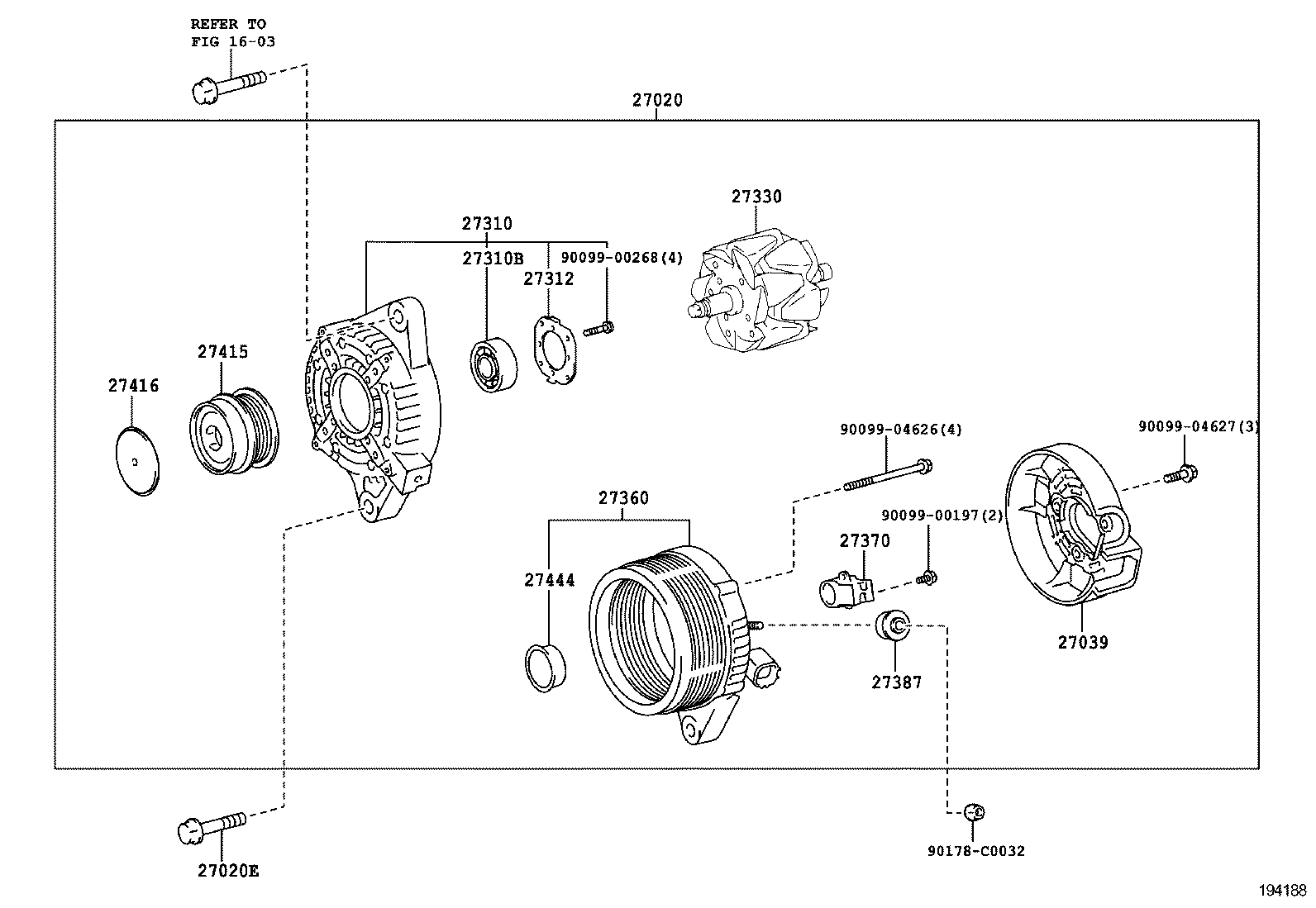  RAV4 CHINA |  ALTERNATOR