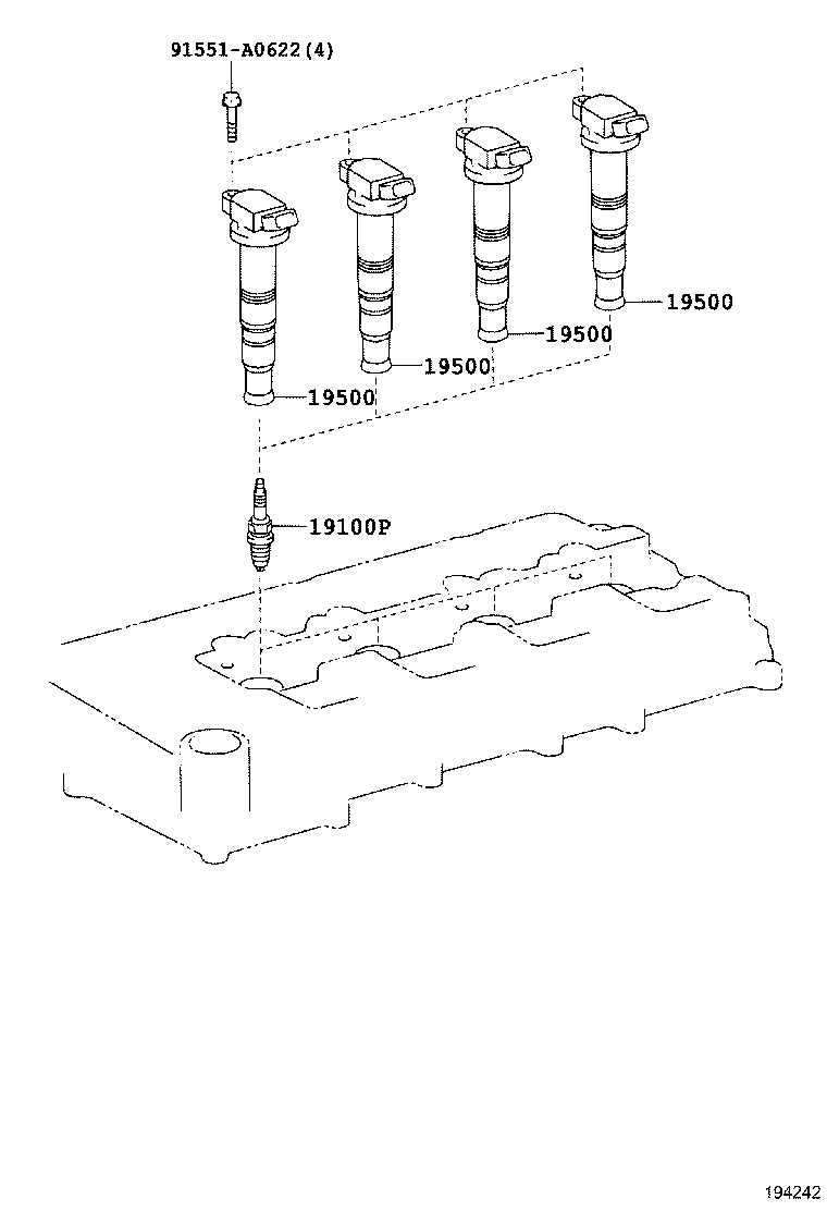  HIACE |  IGNITION COIL SPARK PLUG