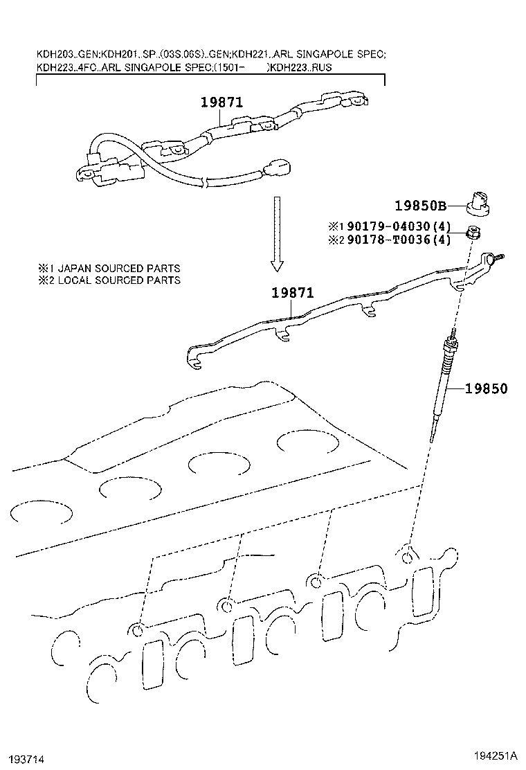  HIACE |  IGNITION COIL SPARK PLUG