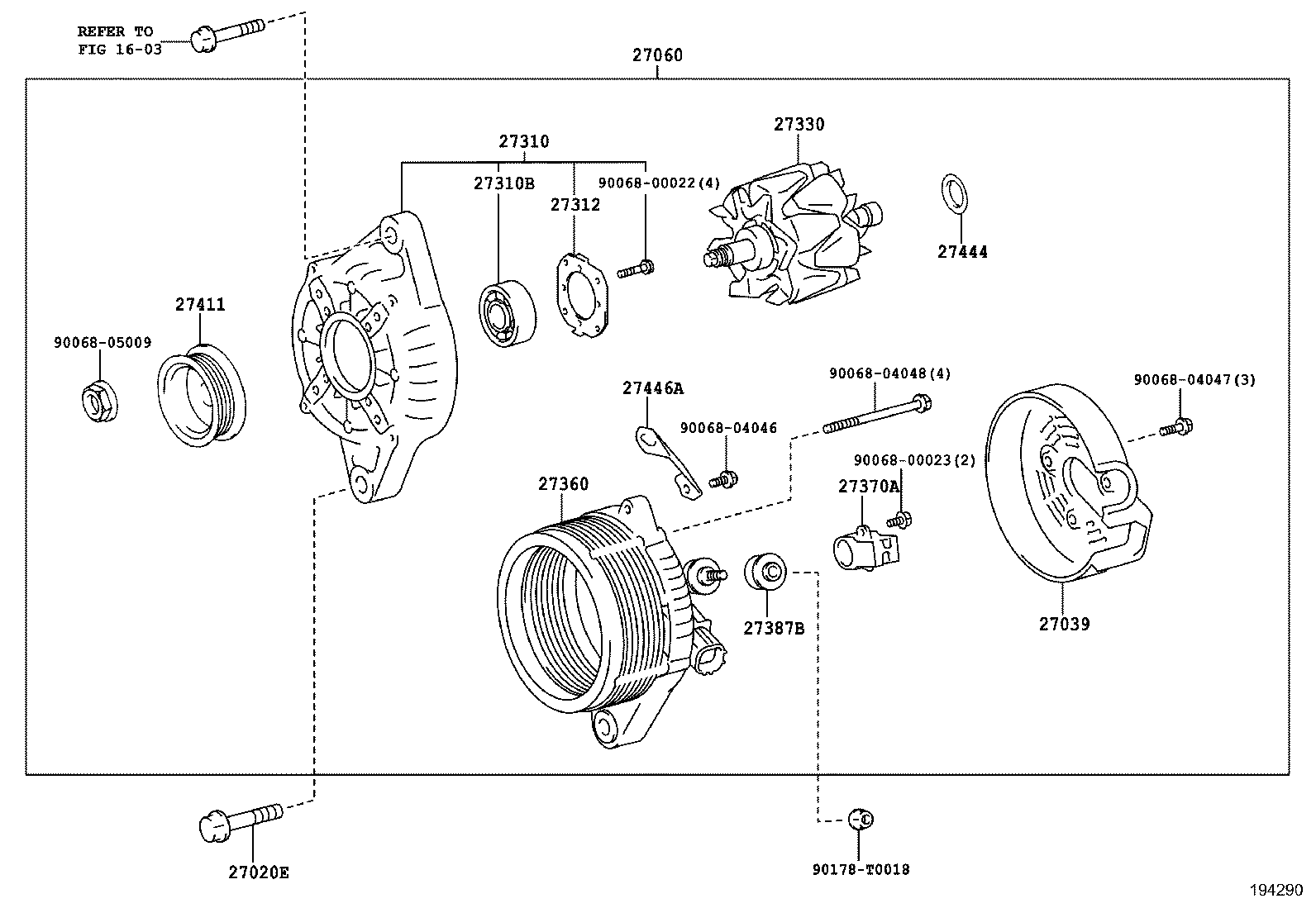  YARIS |  ALTERNATOR