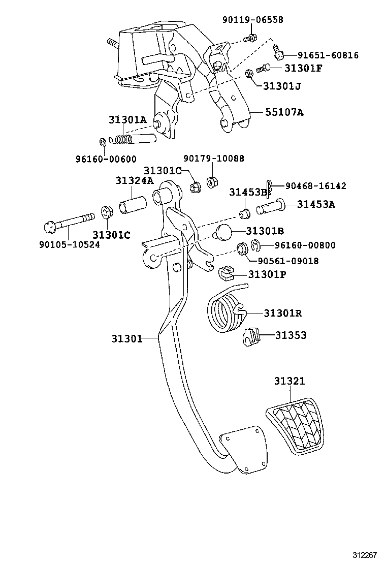  LAND CRUISER 70 |  CLUTCH PEDAL FLEXIBLE HOSE