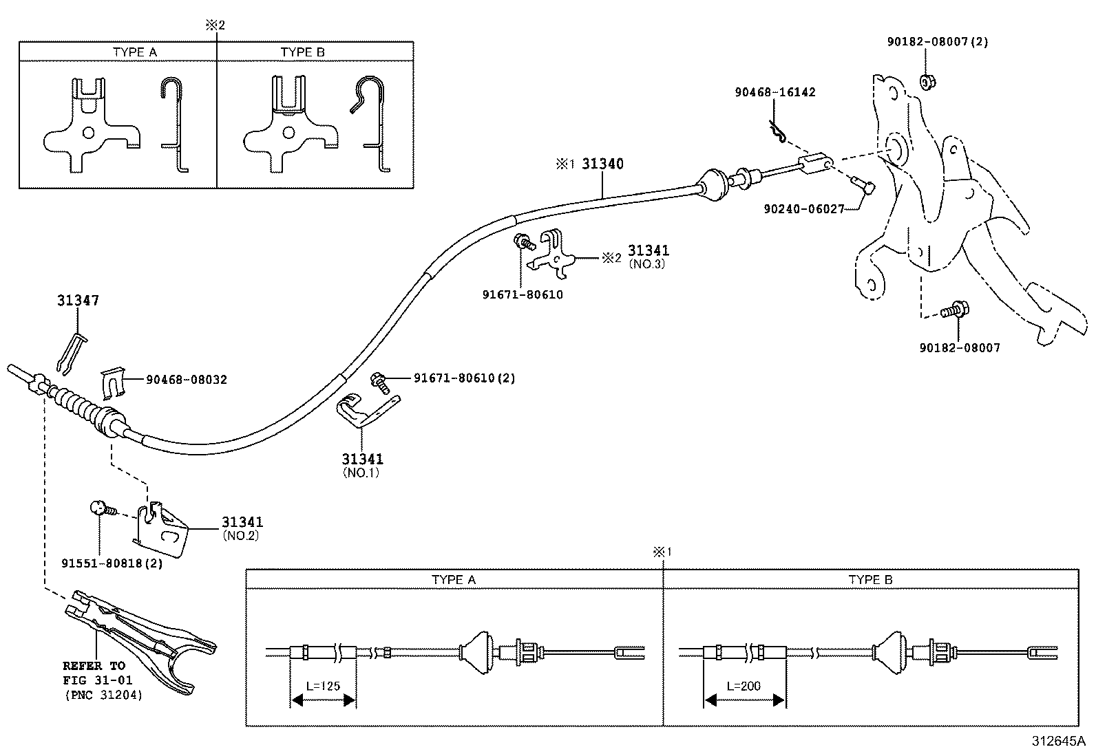  ETIOS |  CLUTCH PEDAL FLEXIBLE HOSE