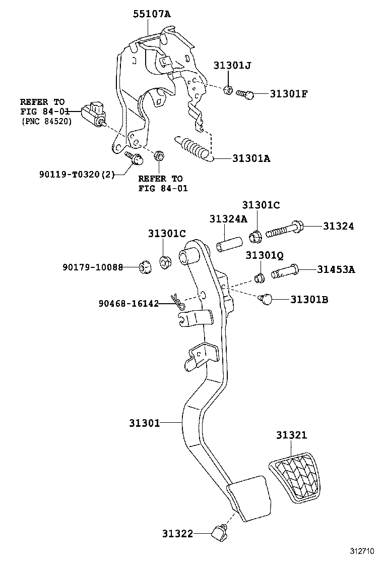  YARIS VIOS LIMO |  CLUTCH PEDAL FLEXIBLE HOSE