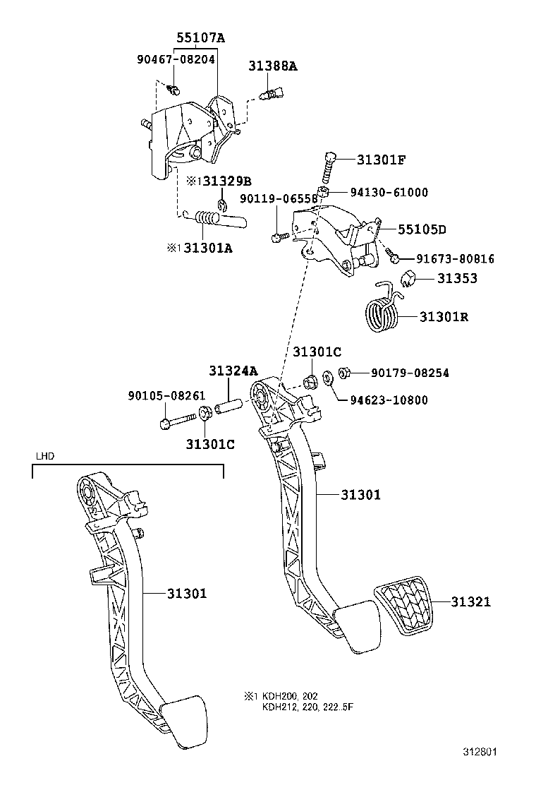  HIACE |  CLUTCH PEDAL FLEXIBLE HOSE
