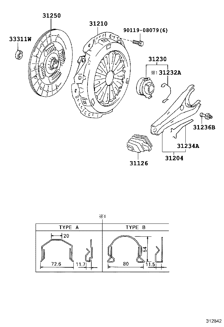  HIACE |  CLUTCH RELEASE FORK