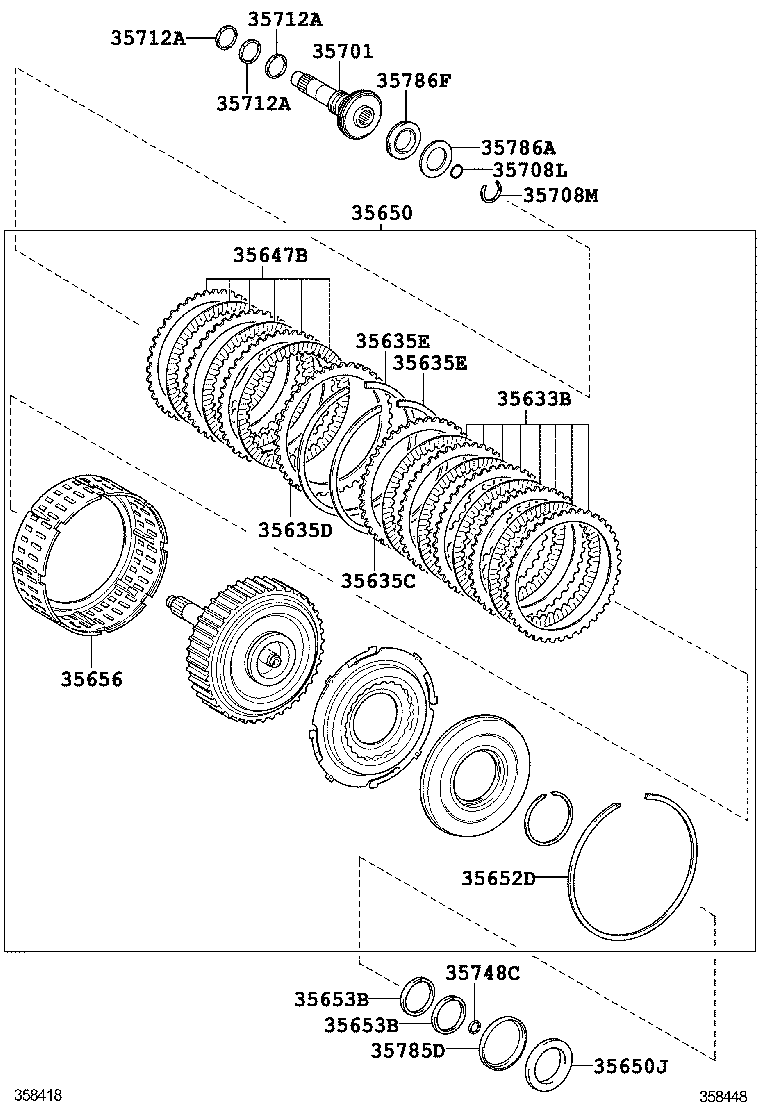  HIGHLANDER KLUGER |  BRAKE BAND MULTIPLE DISC CLUTCH ATM