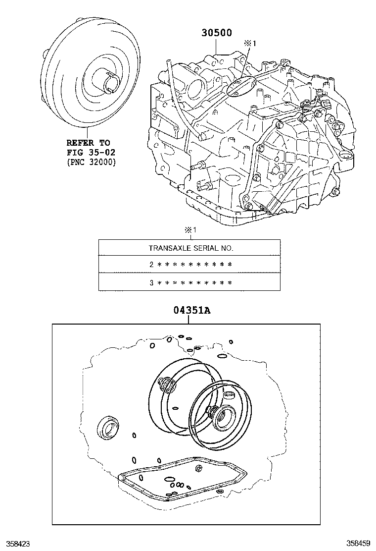  AVALON |  TRANSAXLE OR TRANSMISSION ASSY GASKET KIT ATM