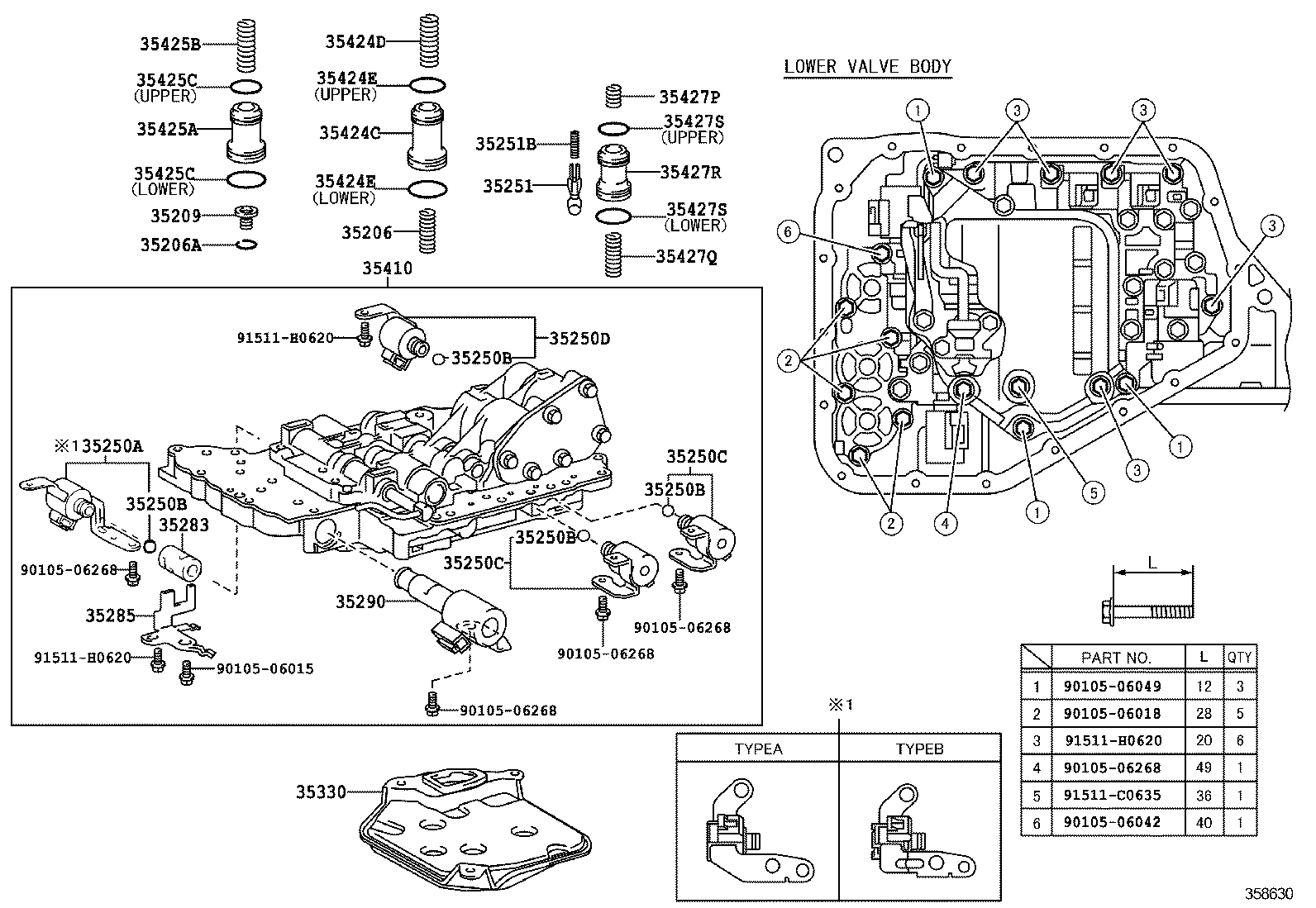  YARIS VIOS LIMO |  VALVE BODY OIL STRAINER ATM