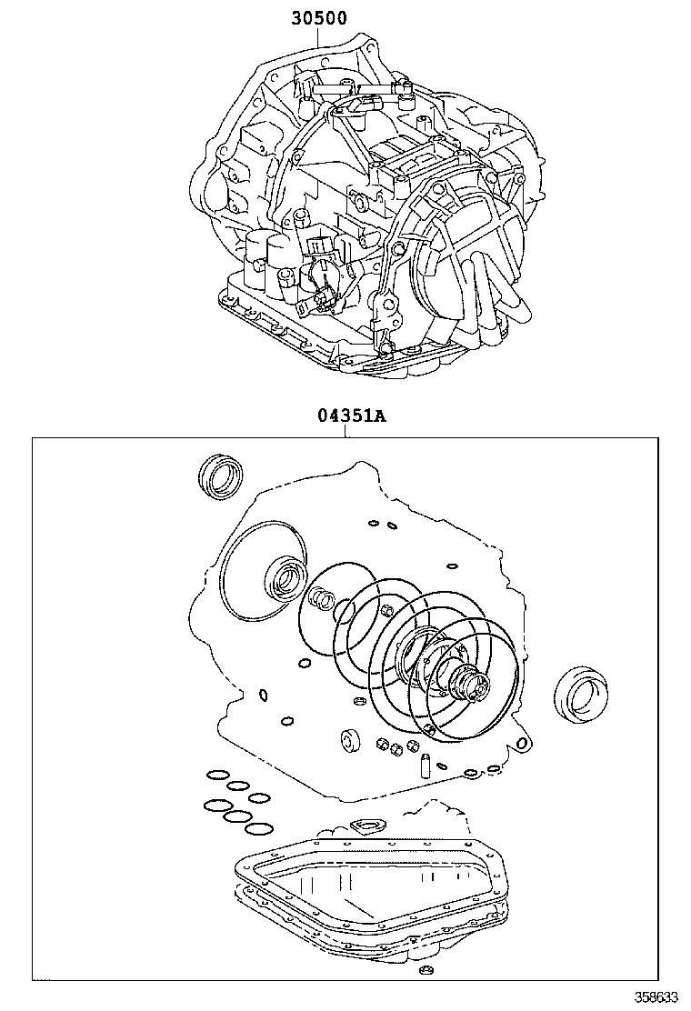 YARIS VIOS LIMO |  TRANSAXLE OR TRANSMISSION ASSY GASKET KIT ATM