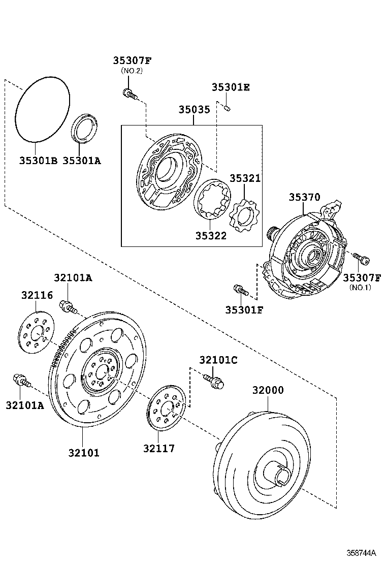  RAV4 CHINA |  TORQUE CONVERTER FRONT OIL PUMP CHAIN ATM