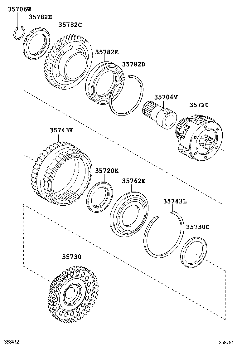  RAV4 CHINA |  PLANETARY GEAR REVERSE PISTON COUNTER GEAR ATM