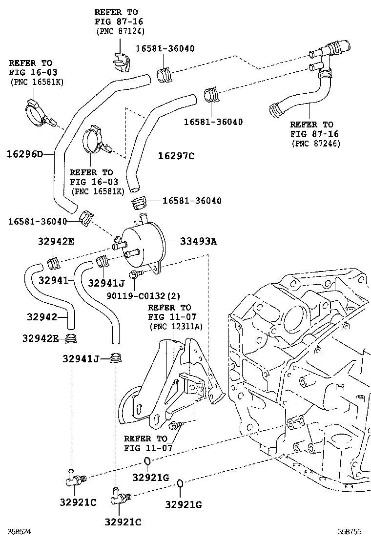  RAV4 CHINA |  OIL COOLER TUBE ATM