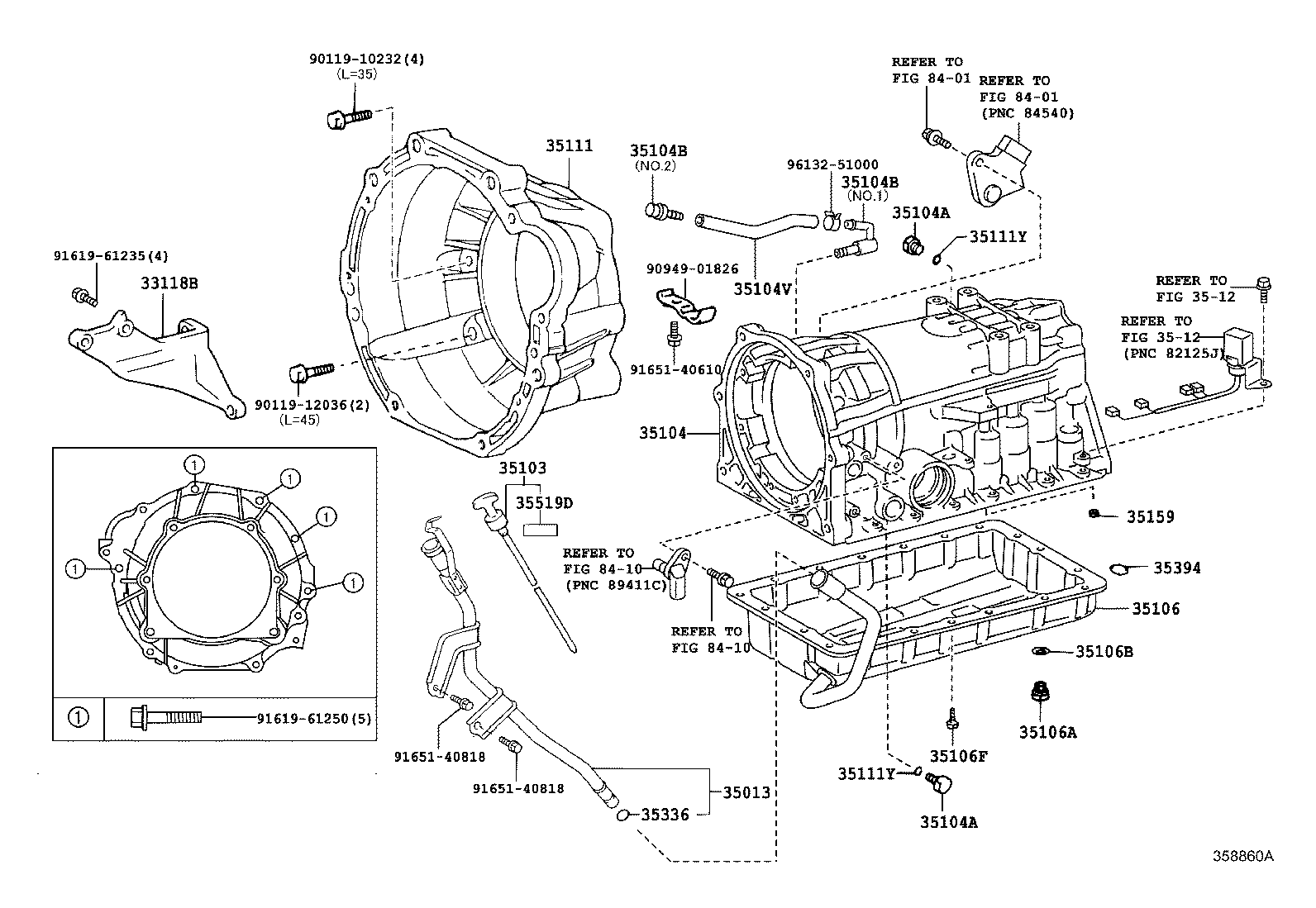  HIACE |  TRANSMISSION CASE OIL PAN ATM