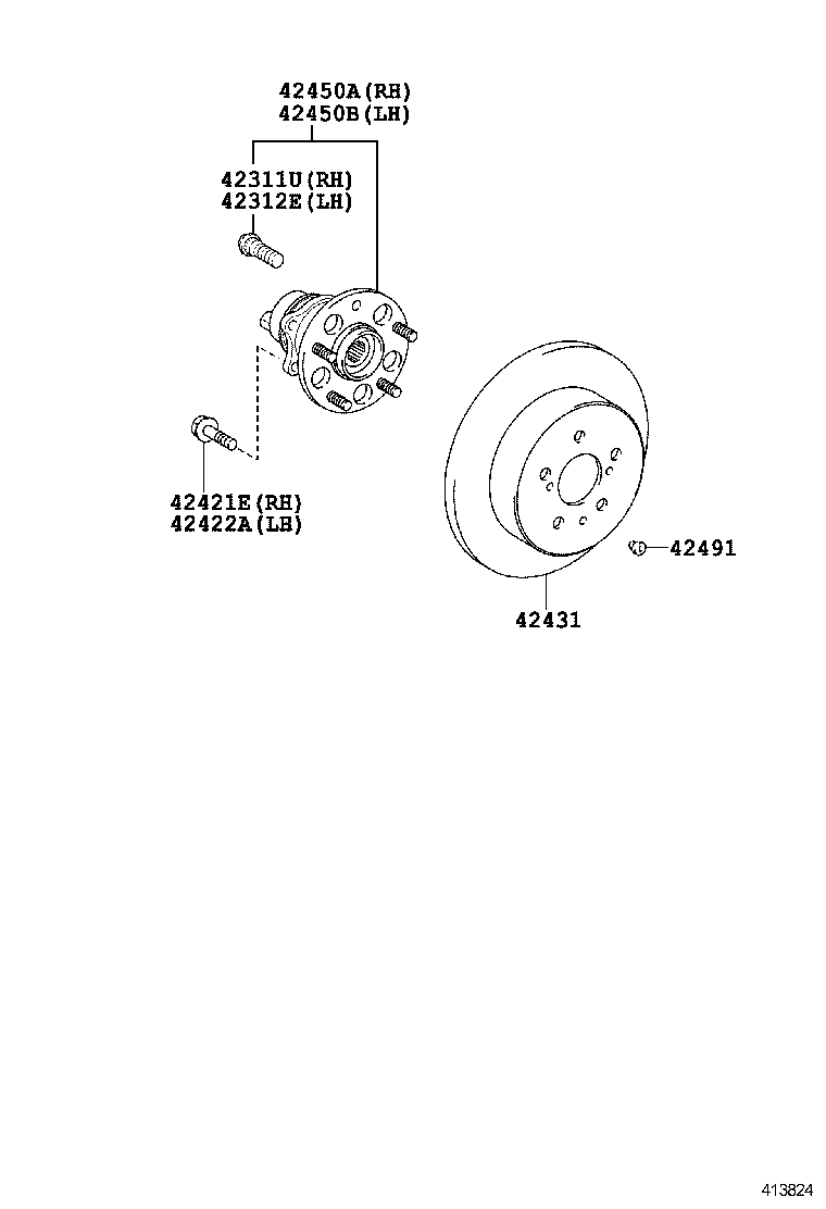  AVALON |  REAR AXLE SHAFT HUB
