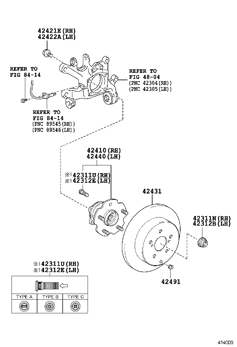  RAV4 CHINA |  REAR AXLE SHAFT HUB