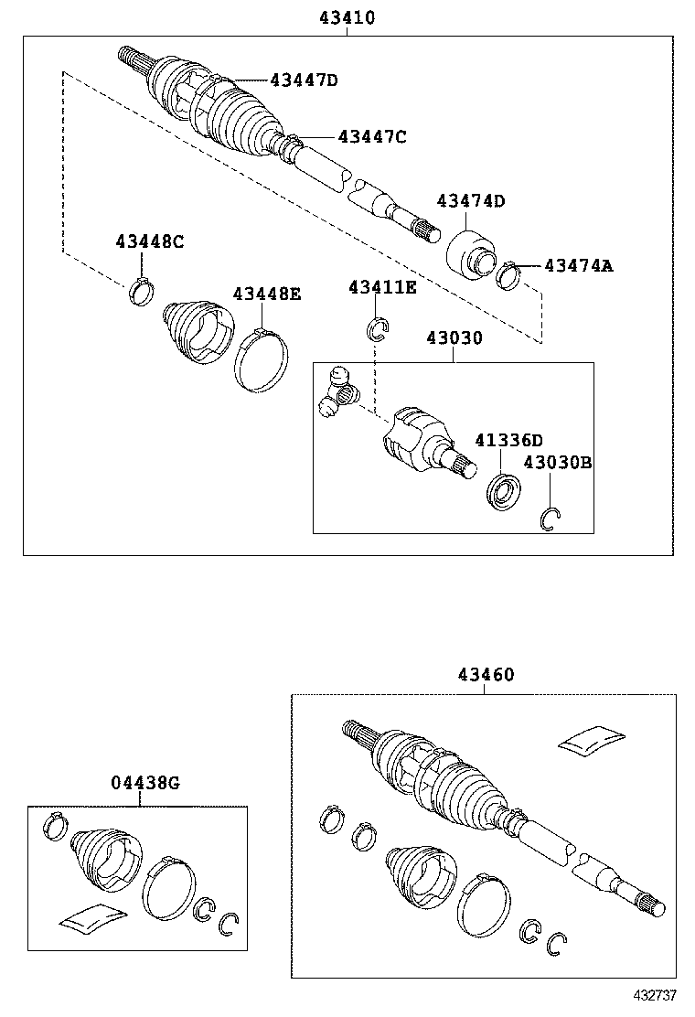  AURIS UKP |  FRONT DRIVE SHAFT