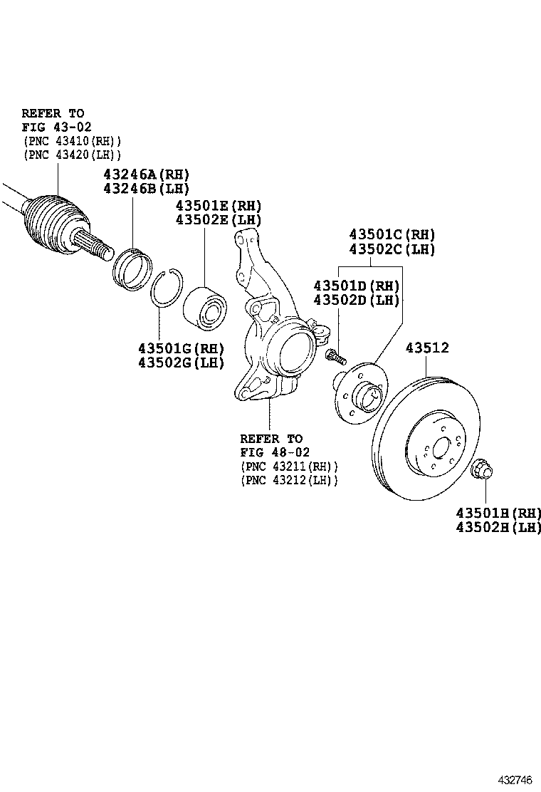  AVALON |  FRONT AXLE HUB