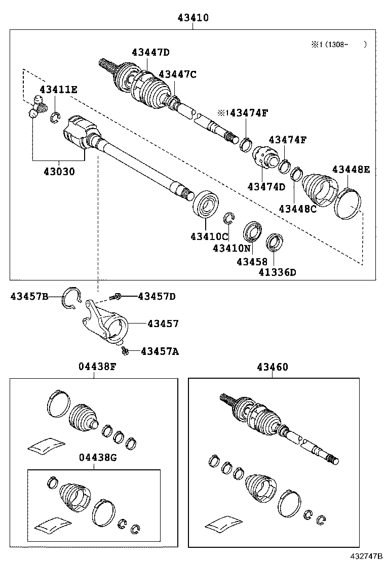  AVALON |  FRONT DRIVE SHAFT