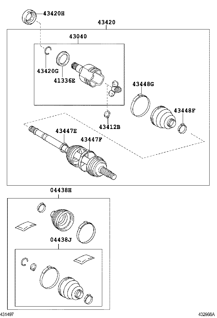  YARIS |  FRONT DRIVE SHAFT