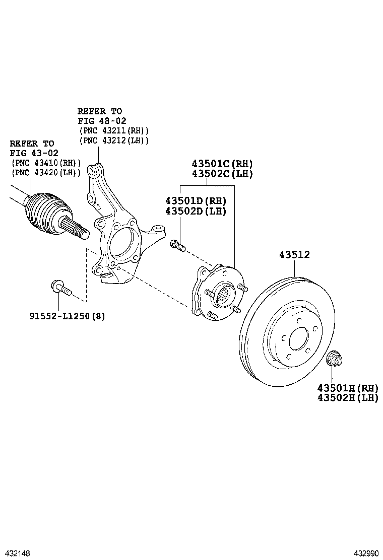  PREVIA |  FRONT AXLE HUB