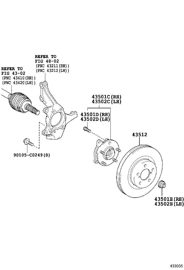  RAV4 CHINA |  FRONT AXLE HUB