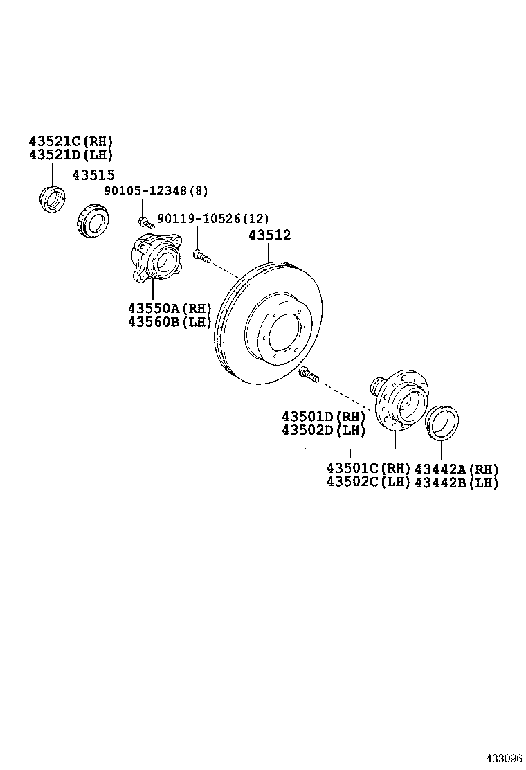  HIACE |  FRONT AXLE HUB