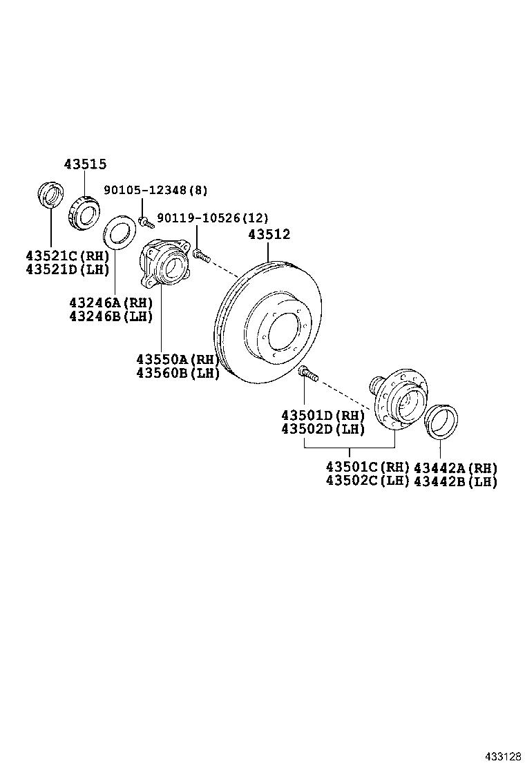 HIACE |  FRONT AXLE HUB