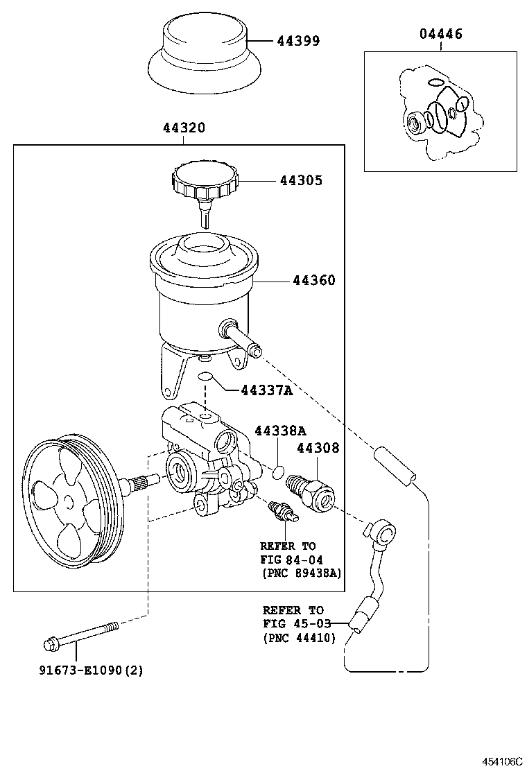  HIACE |  VANE PUMP RESERVOIR POWER STEERING