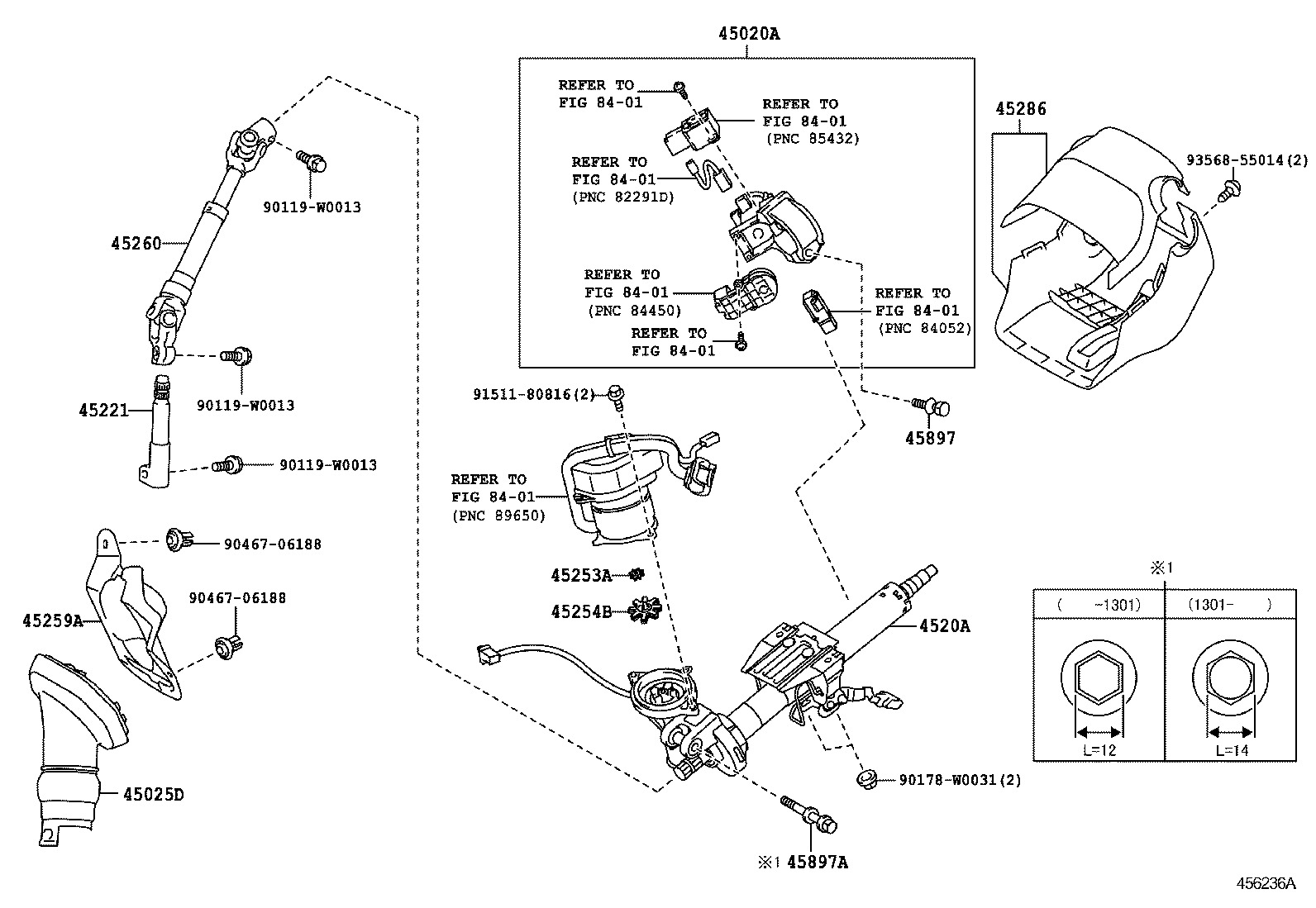  AURIS UKP |  STEERING COLUMN SHAFT