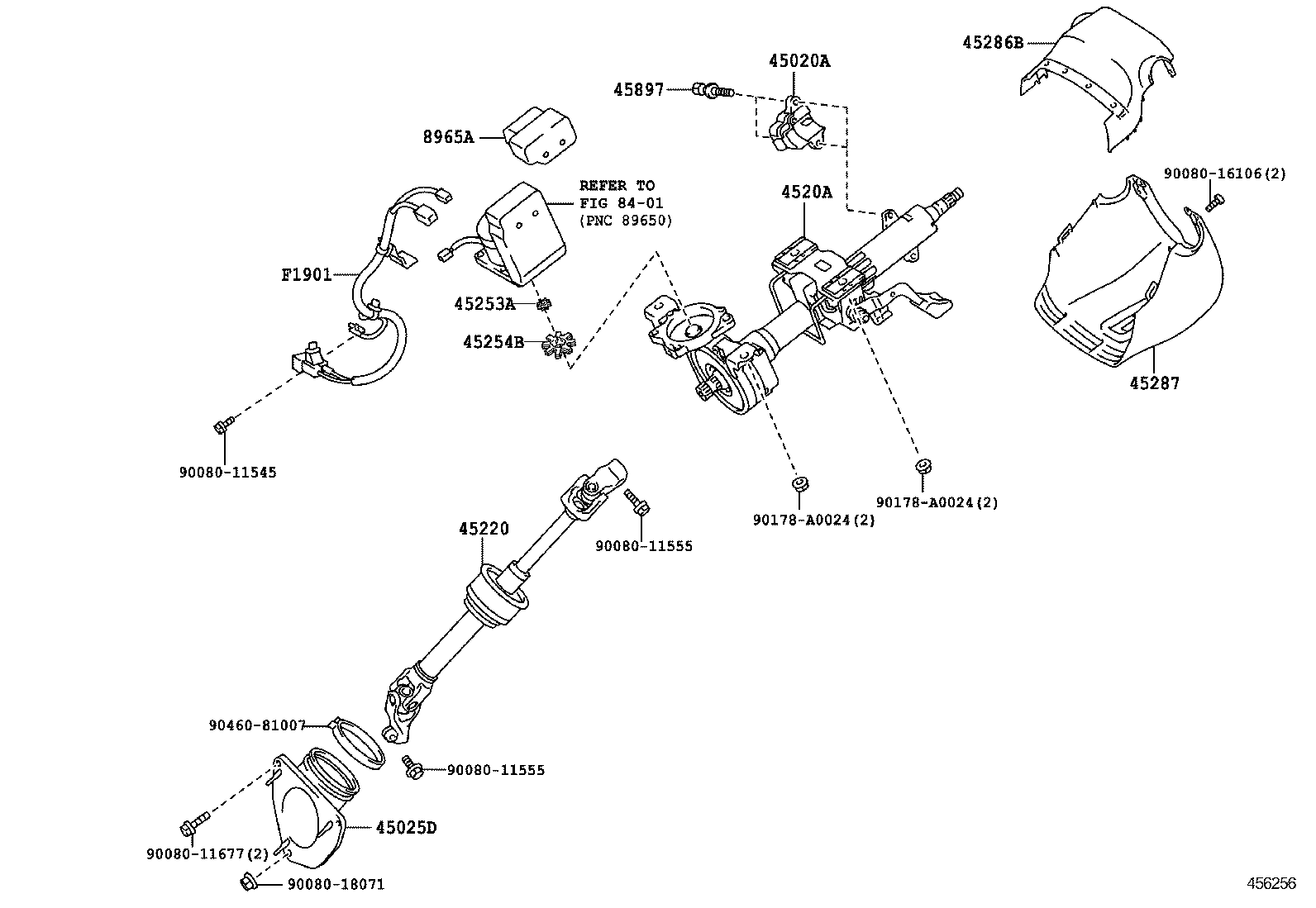  AVALON |  STEERING COLUMN SHAFT