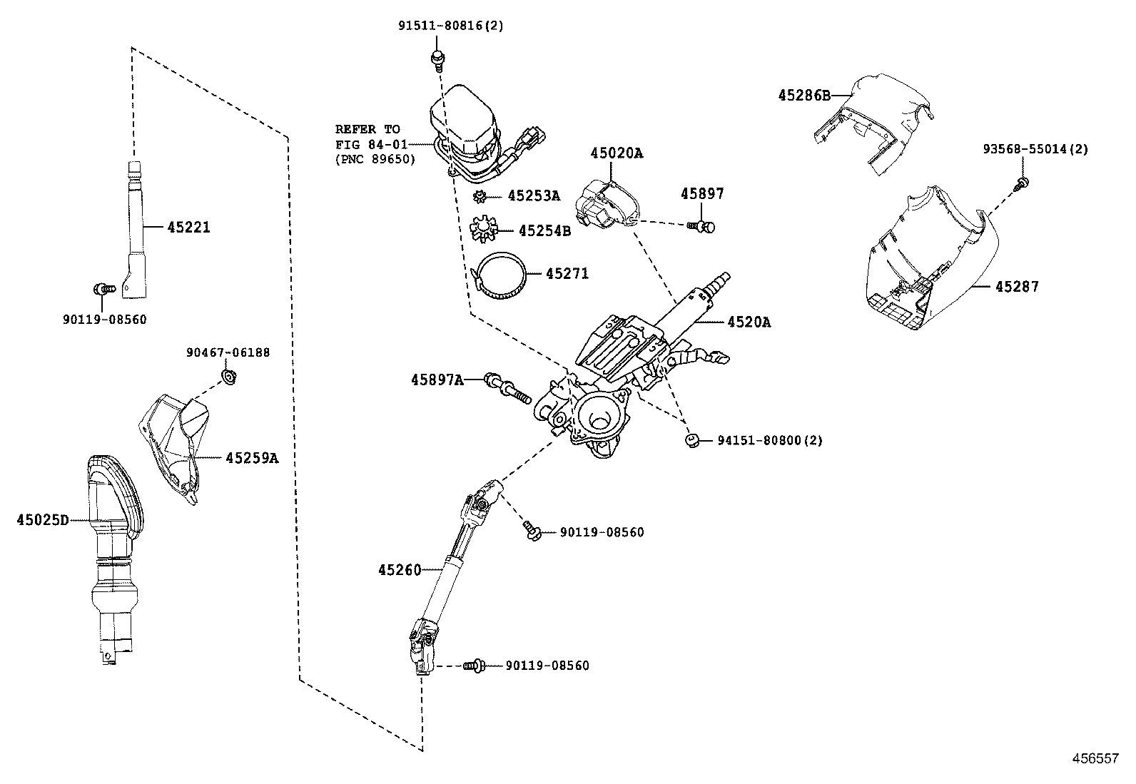  NOAH |  STEERING COLUMN SHAFT