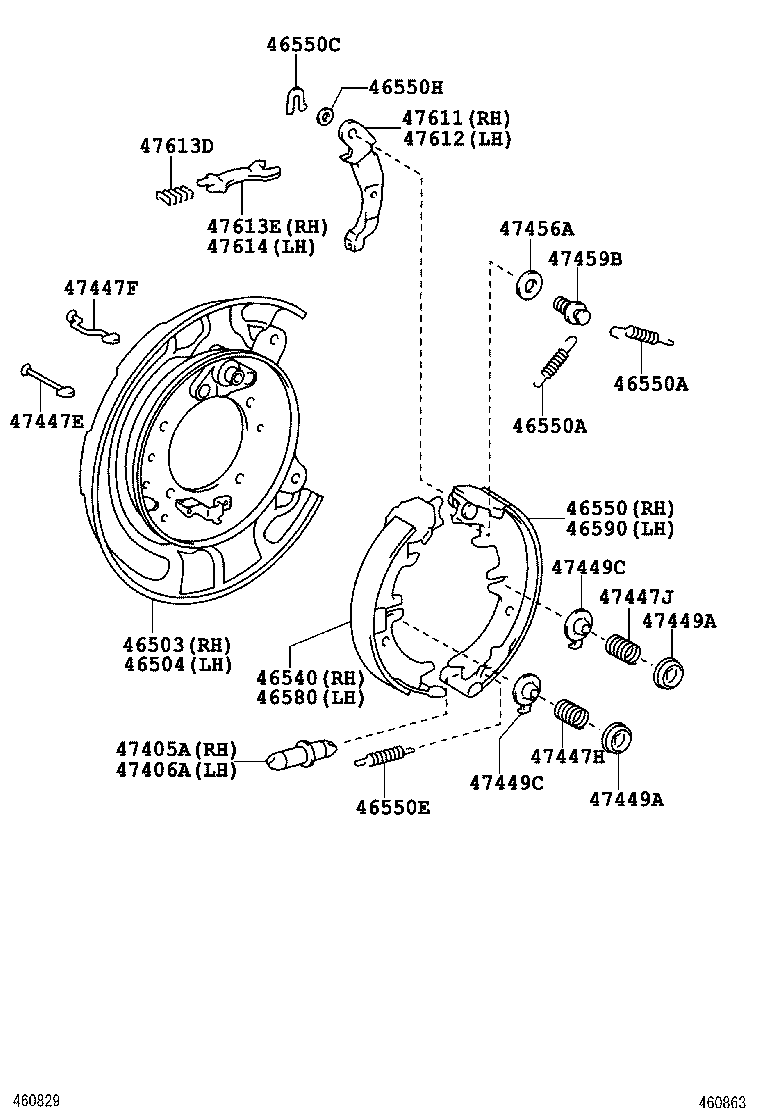 PREVIA |  PARKING BRAKE CABLE
