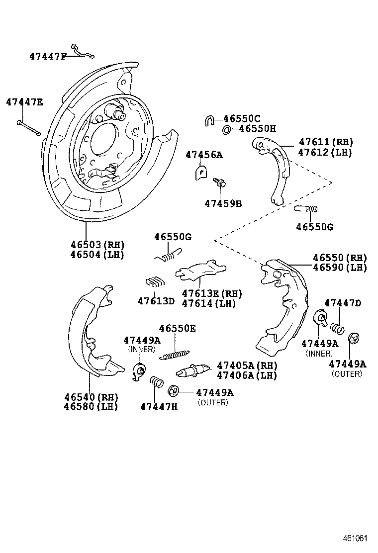  VENZA |  PARKING BRAKE CABLE