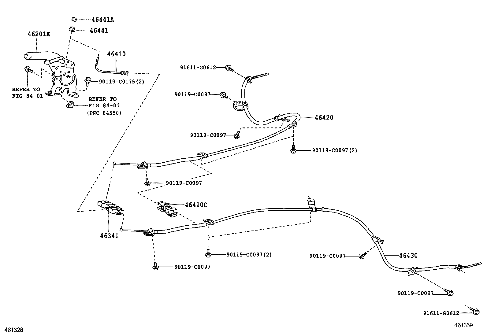  RAV4 CHINA |  PARKING BRAKE CABLE