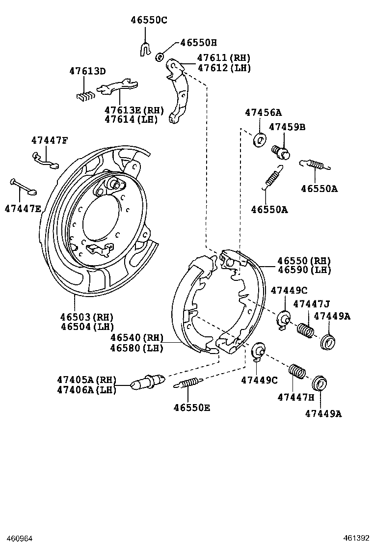  NOAH |  PARKING BRAKE CABLE