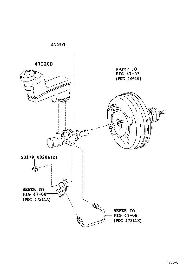  VENZA |  BRAKE MASTER CYLINDER