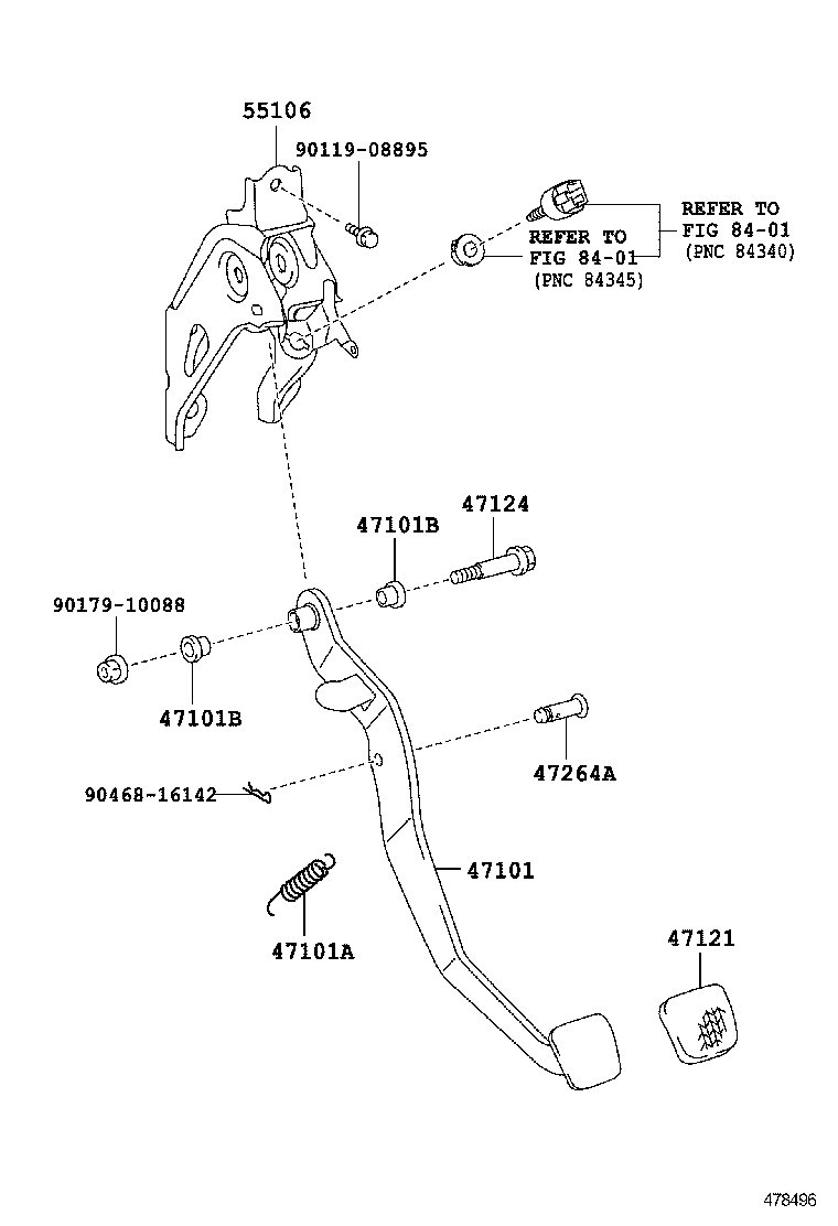  ETIOS |  BRAKE PEDAL BRACKET
