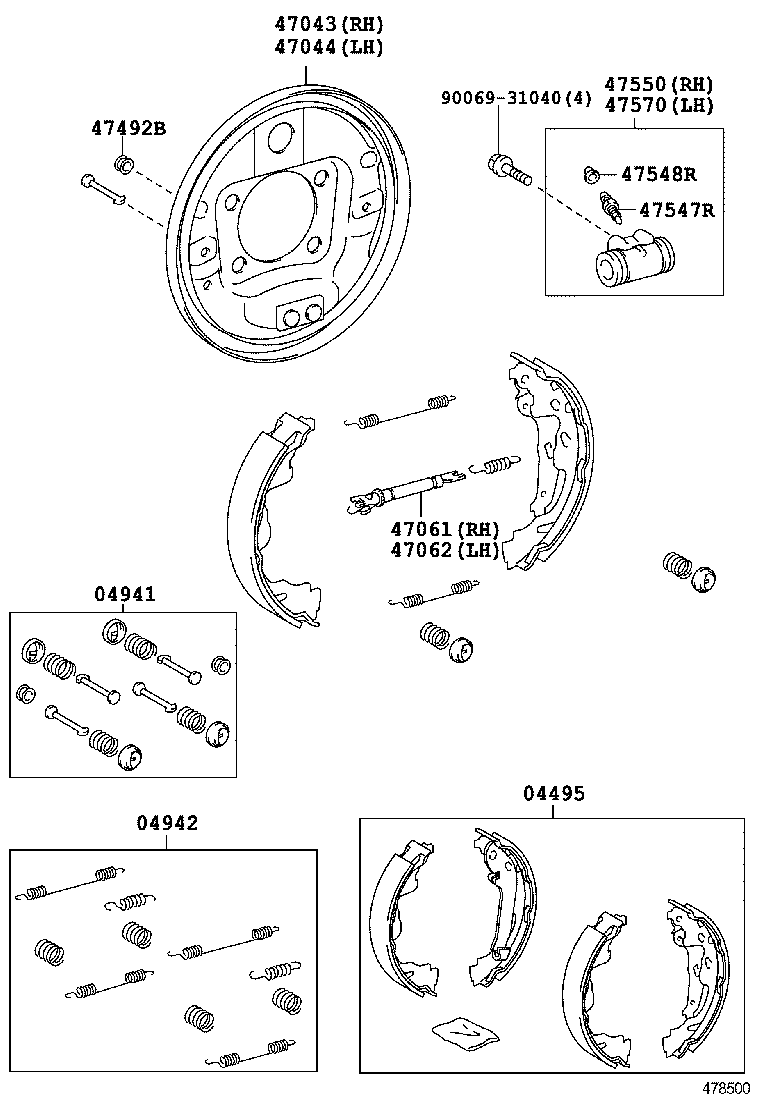  ETIOS |  REAR DRUM BRAKE WHEEL CYLINDER BACKING PLATE