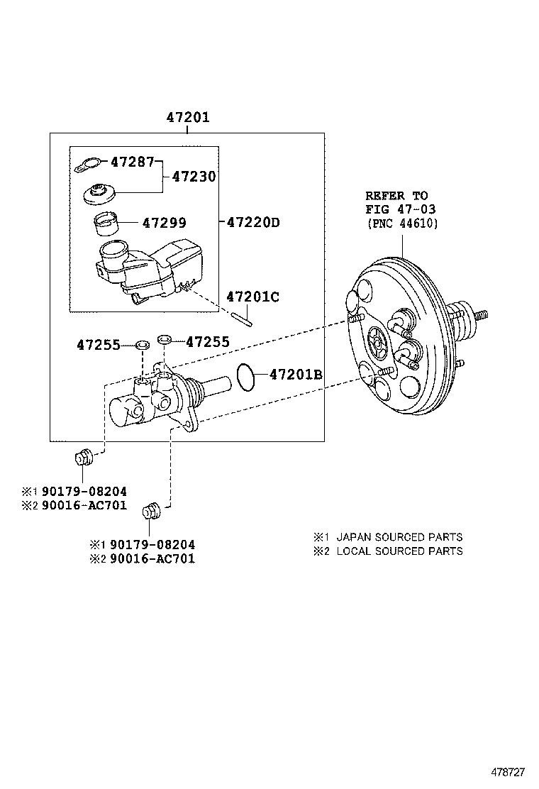  YARIS VIOS LIMO |  BRAKE MASTER CYLINDER