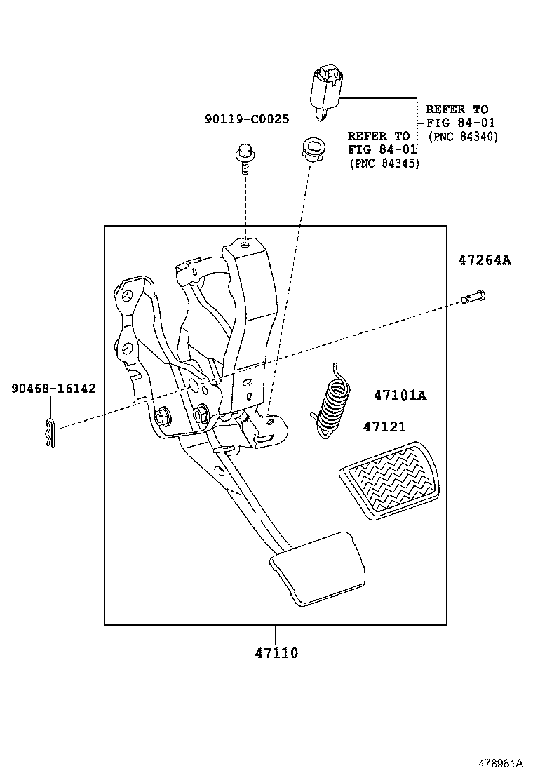  RAV4 CHINA |  BRAKE PEDAL BRACKET