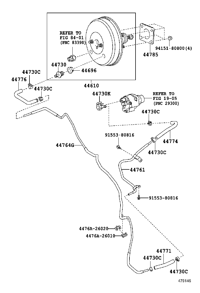  HIACE |  BRAKE BOOSTER VACUUM TUBE